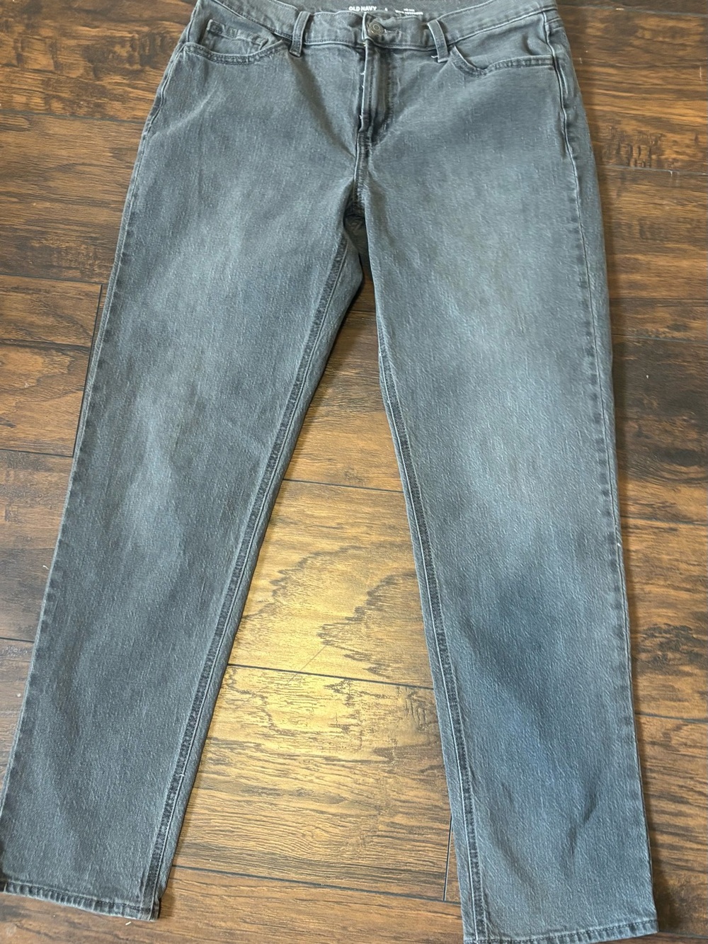 Wow" Boyfriend Straight Leg Jeans (Style #508653) size 8